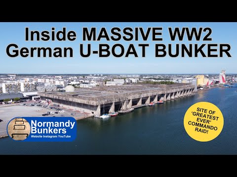 INISIDE WW2 GERMAN U-BOAT BUNKER IN SAINT-NAZAIRE