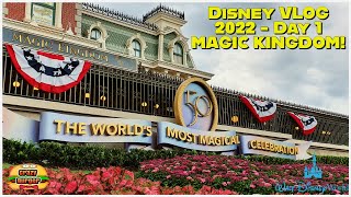 Disney Vlog 2022 Day 1 - Magic Kingdom at Walt Disney World Florida!