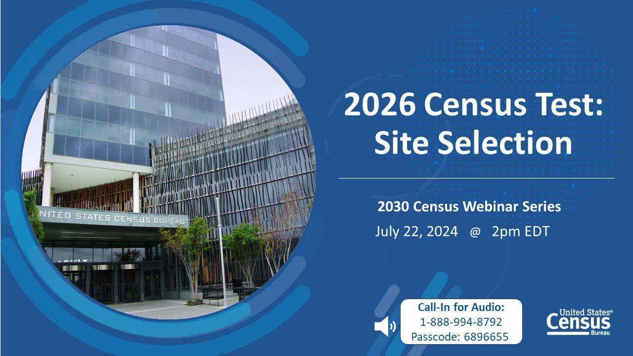 2026 Census Test Site Selection webinar