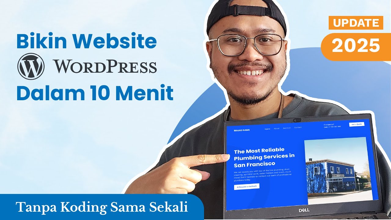 Cara Buat Website di Wordpress 2025 | 10 Menit Bisa Diakses | Tanpa Koding Sama Sekali | U Pemula