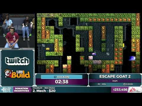 Escape Goat 2 by Vulajin in 0:18:14 - SGDQ2016 - Part 64 [1440p]