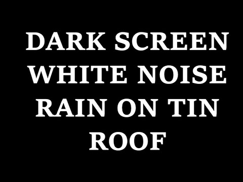 Rain Sound Black Screen 10 Hours | Rain On Tin Roof