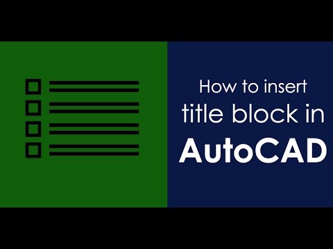 How to make and insert Blocks in AutoCAD