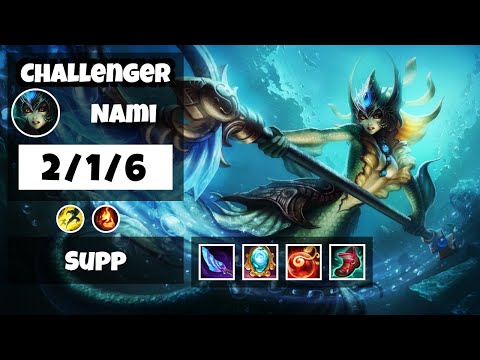 Nami Support 11.17 Challenger Gameplay Replay - S11 (2/1/6) - BR