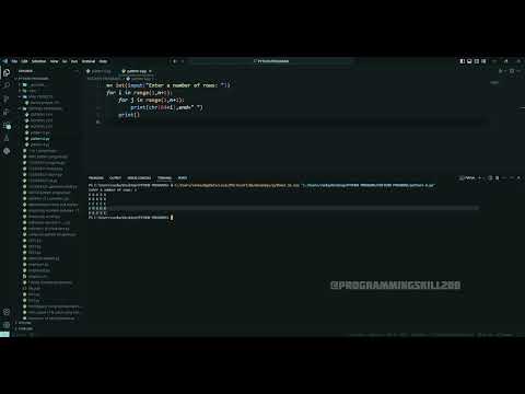 Pattern Program 5 Programmingskill200 Subscribe
