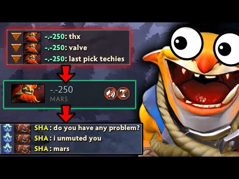 How to deal with toxic player? (Last Pick Techies vs Immortal)