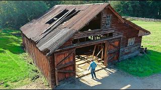 Man Transforms Abandoned Garage into Dream Workshop | Full Build by @BergstromGarage