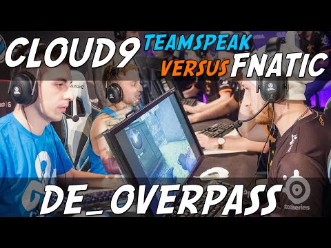 CS:GO - Cloud9 teamspeak vs Fnatic (overpass) @ ESL ESEA Pro League Finals