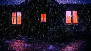 Night Rain on a Wooden Cabin Roof for Deep Sleep & Anxiety Relief | Chuva de Madrugada