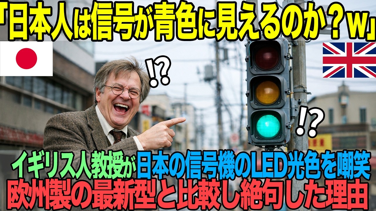 「日本の信号機は色が変だw」30年経っても動き続ける「世界初のLED信号機」に世界が驚愕した理由【海外の反応】