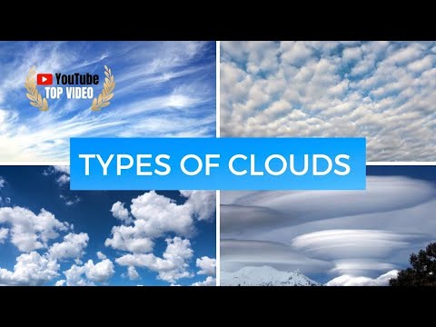 Cloud types: stratus, cumulus, cirrus, nimbus + strange formations