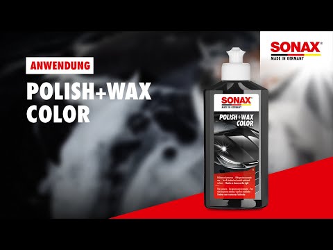 Anwendung SONAX Polish+Wax Color schwarz