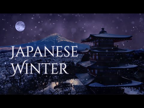 Japanese Winter Ambience and Music | ambience of winter in Japan with music #ambientmusic