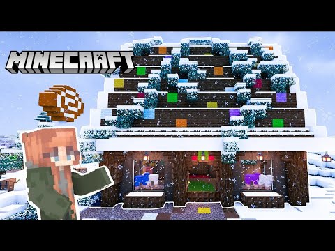 Red's Epic Winter Wonderland: Gingerbread Wool Shop Build 🎄 Minecraft Let's Play EP 4