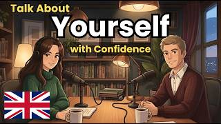 How to Talk About Yourself with Confidence in English | English Conversation Practice (B1-B2)