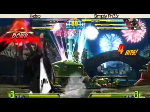2-28-11 Kelso (X-23/Wesker/Magneto) vs Simply Ph33r (Wesker/Wolverine/Doom) - MvC3