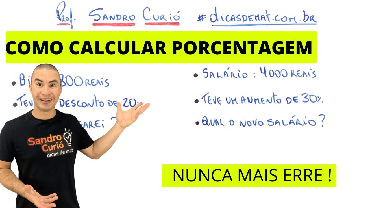 COMO CALCULAR PORCENTAGEM | 5 MINUTOS
