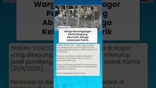 Warga Kemang Bogor Panik Dikepung Abu Putih, Diduga Kebocoran Pabrik