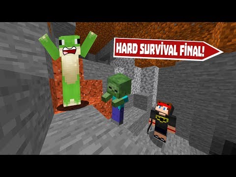 ÖLDÜM! - Minecraft Hard Survival #3 Final