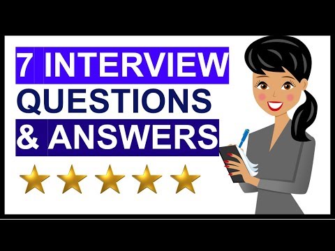 7つの素晴らしい面接の質問と回答面接をパスしよう (7 GREAT Interview Questions and Answers! PASS Your INTERVIEW!)