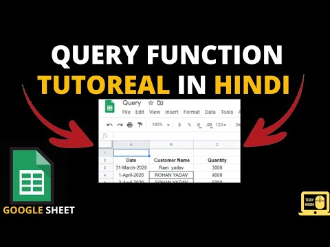 Google Sheet QUERY Function Tutorial