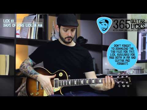 Lick 61/365 - Days Of Yore Lick in Am | 365 Guitar Licks Project
