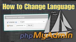 how to change language in phpmyadmin to English