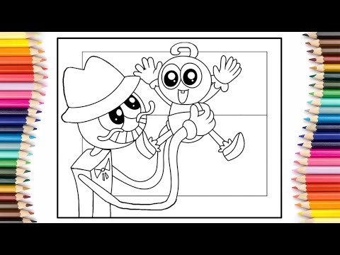 ⭐️ How to draw Poppy Playtime ⭐️ Baby Long Legs and Daddy Long Legs | Poppy Playtime 2 ⭐️