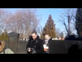 POMEN ARKANU: Svetlana Ražnatović sa Veljkom i Anastasijom došla na groblje