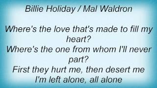 Billie Holiday - Left Alone Lyrics_1