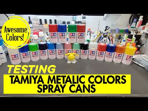 Scale Model Tips - Testing Tamiya Metallic Colors Spray Cans - Great Quality