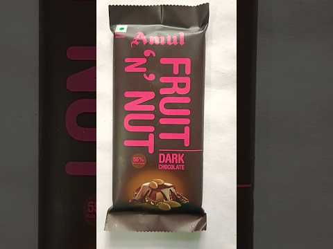 Amul Fruit 'n' Nut Dark chocolate 🍫#amul #darkchocolate #shorts #viralshorts2023 #youtubeshorts
