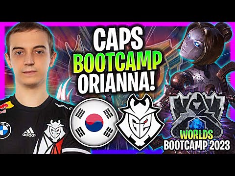 CAPS IS SO CLEAN WITH ORIANNA IN KOREA SOLOQ! | G2 Caps Plays Orianna Mid Worlds Bootcamp 2023!