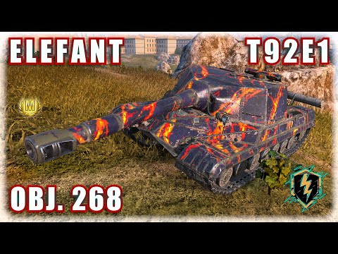 ELEFANT ⌖ T92E1 ⌖ OBJ. 268 | World of Tanks Blitz Replays
