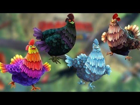 All Chicken's [Cockatrice, Thawfest Hen, Chichillen, Chicken] - Dragons:Rise of Berk