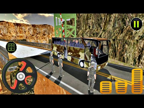 Army Bus Driver Military Soldier Transporter #3 - New Bus Unlocked & Driving - Android Gameplay FHD