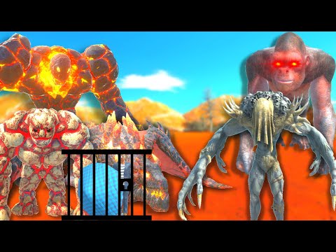 PRIMATES AND INFERNALS TRY TO SAVE COWARD COLE FROM LAVA TRIO - ARBS