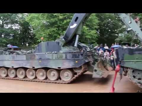 Leopard 2A4 Motorwechsel / Engine Change Bergepanzer 3 Büffel @ WTD 41 2/3