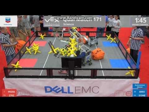 VEX Worlds 2017 9920A (Science) Qual 171