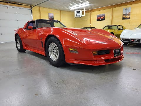 1980 Red L82 Corvette Black Interior For Sale Video