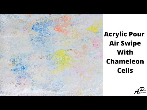 Acrylic Pour Air Swipe With Chameleon Cell