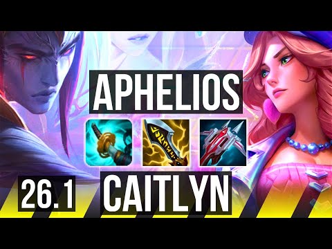 APHELIOS & Fiddlesticks vs CAITLYN & Rell (ADC) | 62K damage | EUW Master | 26.1