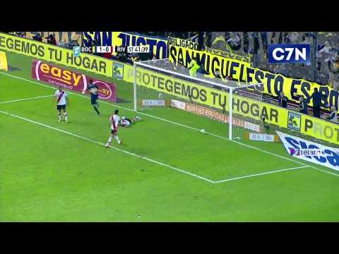 Gol de Pablo Perez, Boca 2 - River 0 . 3 de Mayo de 2015 C7N