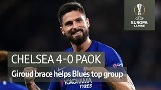 Chelsea 4-0 PAOK | Europa League
