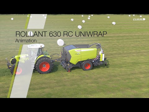 CLAAS | Animation: ROLLANT 630 RC UNIWRAP in detail.