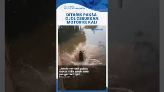 Viral Ojol Bela Rekan di Sawah Besar saat Ditarik Paksa Debt Collector, Motor Diceburkan ke Kali