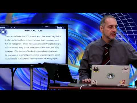 Negotiation Body Language  Introduction Part 8