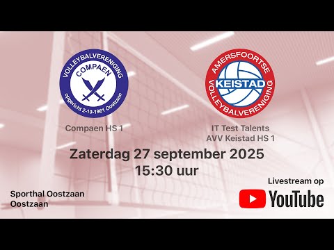 Compaen HS 1 - AVV Keistad HS 1, Volleybal Heren Superdivisie