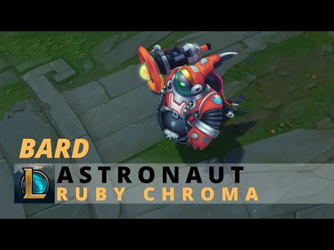 Astronaut Bard Ruby Chroma - League Of Legends