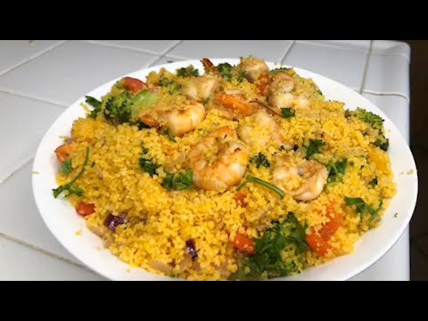How To Make Shrimps Couscous And Vegetables